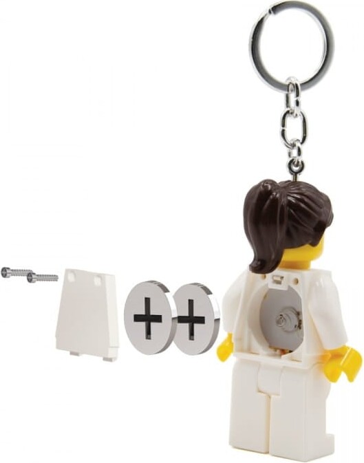 Lego - Ledlite Nøglering Med Led Lys - Sygeplejerske - 9 CM