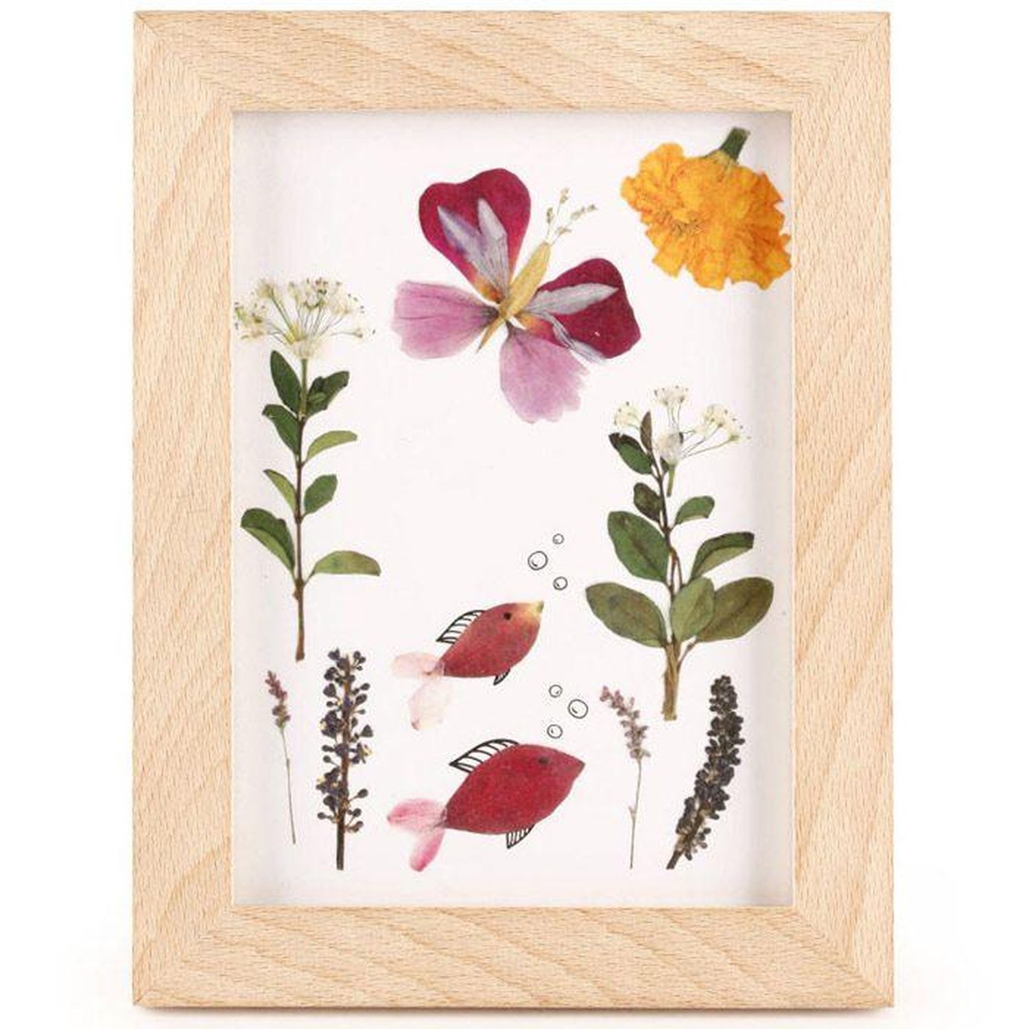 2 cadres en bois pour herbier 13 x 17 cm