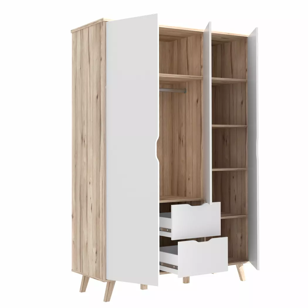Kleiderschrank Vankka 139 x 202 cm