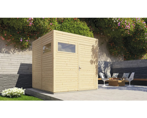 Cubo 2 tuinhuis met vloer, 226 x 240 cm, naturel
