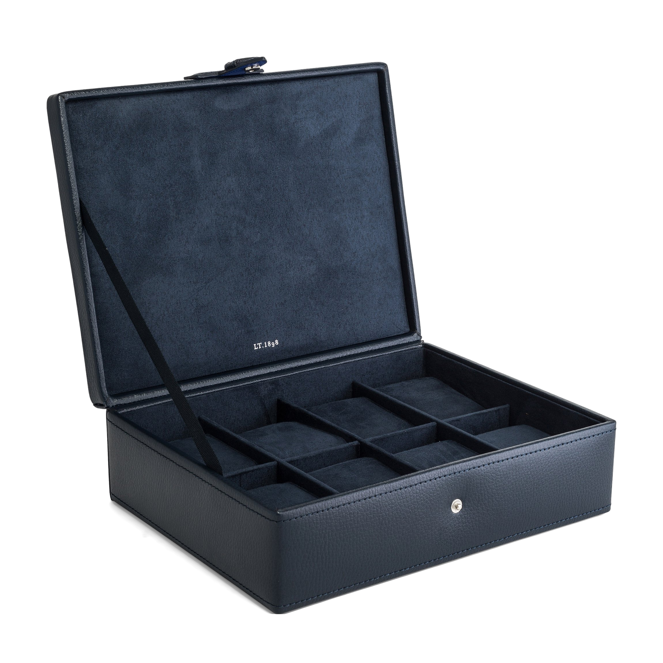 Coffret 8 montres en cuir | Bleu