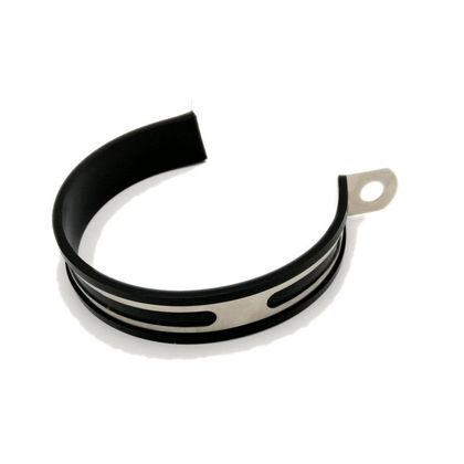 Collier de silencieux Brazoline 105 mm ECHAPPEMENT Oval/Circulaire Universel - Gris