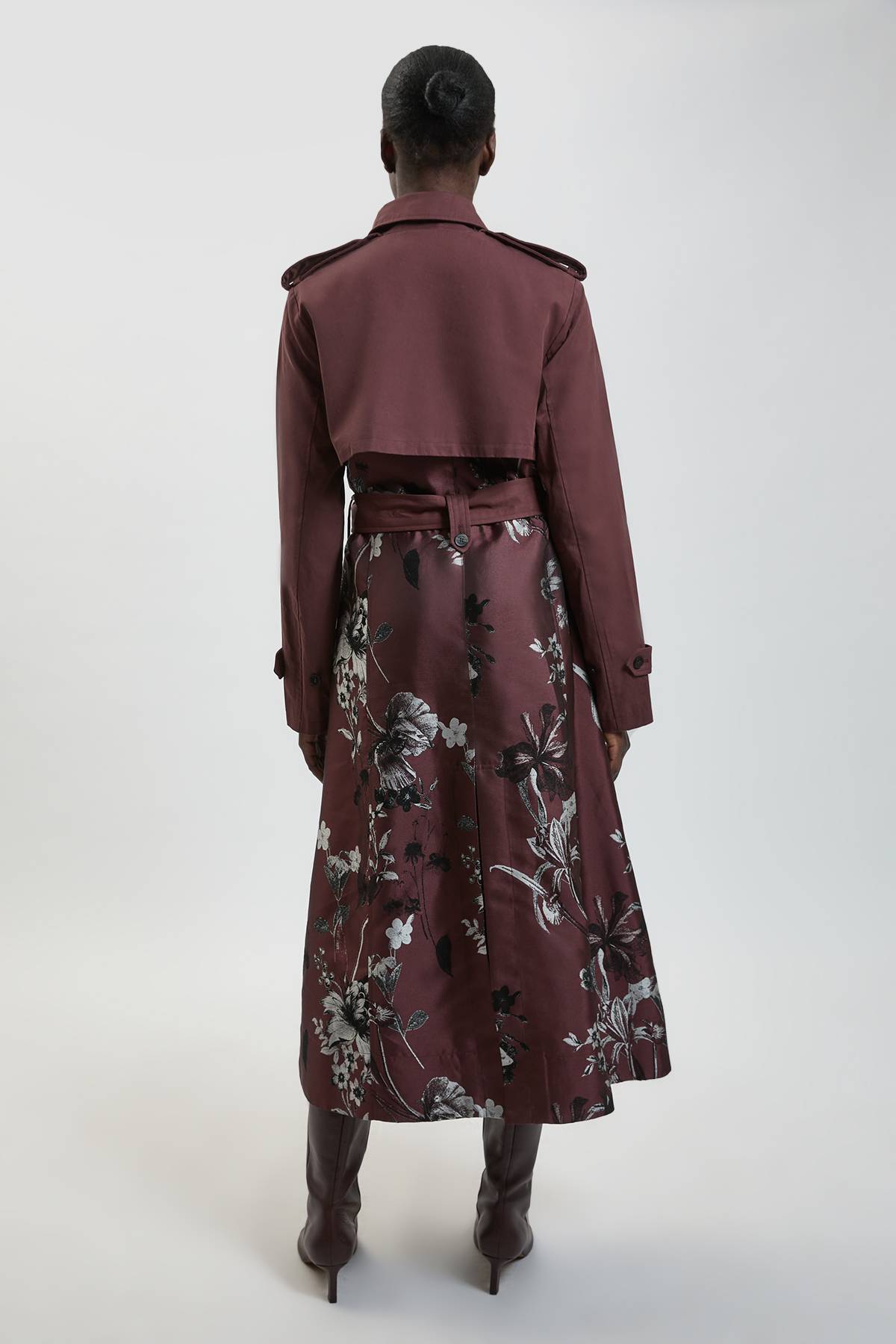 KarenMillen Trench-coat À Mélange Jacquard