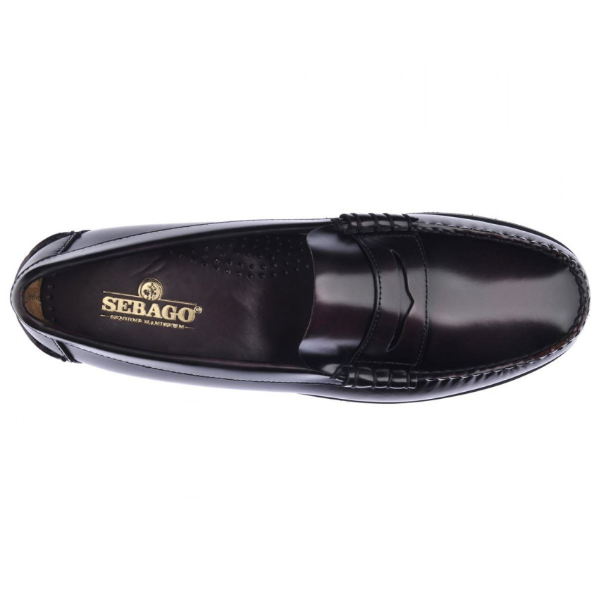 DAN POLARIS REGULAR Brown Burgundy MOCASSIN-Mocassin pour homme en cuir largeur regular