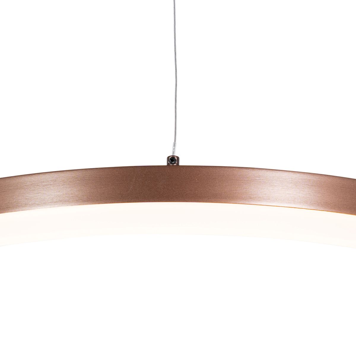 Hanglamp donkerbrons 60 cm incl. LED 3-staps dimbaar - Anello