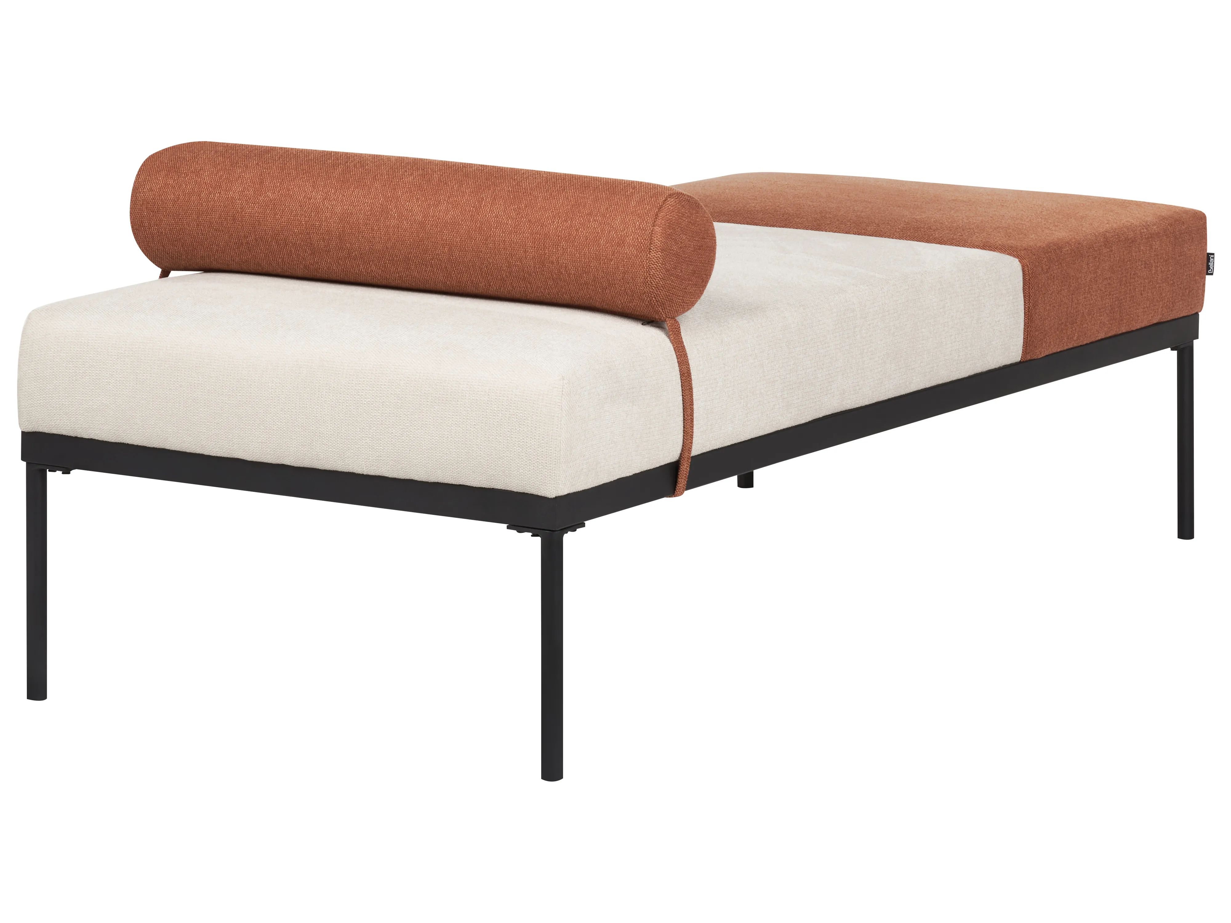 Chaise longue MALMOS Kunstlinnen Goudbruin
