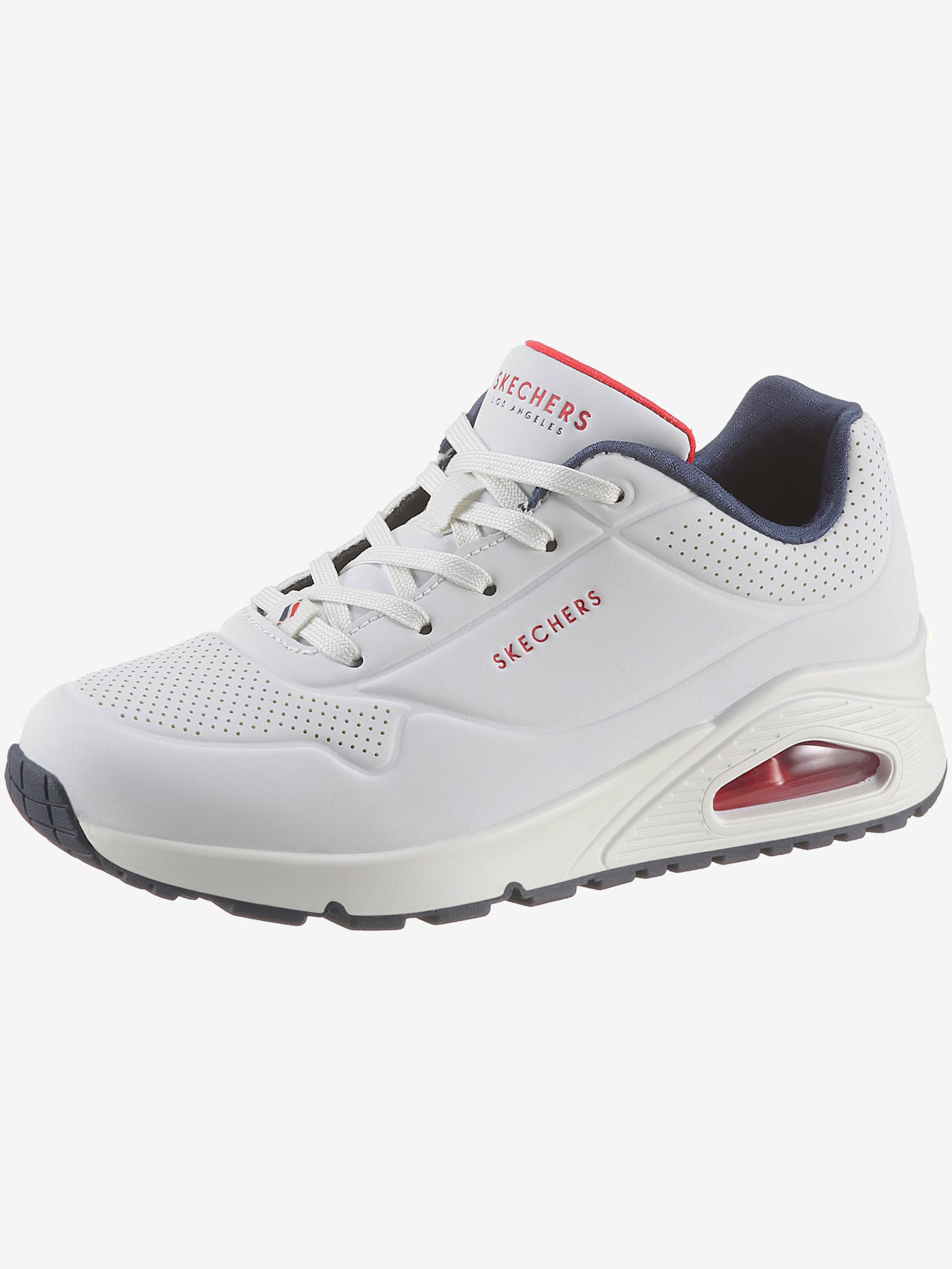 Sneakers compensées trotteurs unis tendance, semelle à coussin d'air
