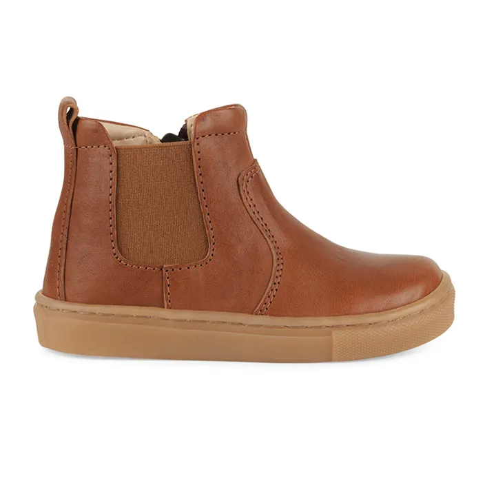 Petit Nord Chelsea Boots Sporty Zip | Cognac