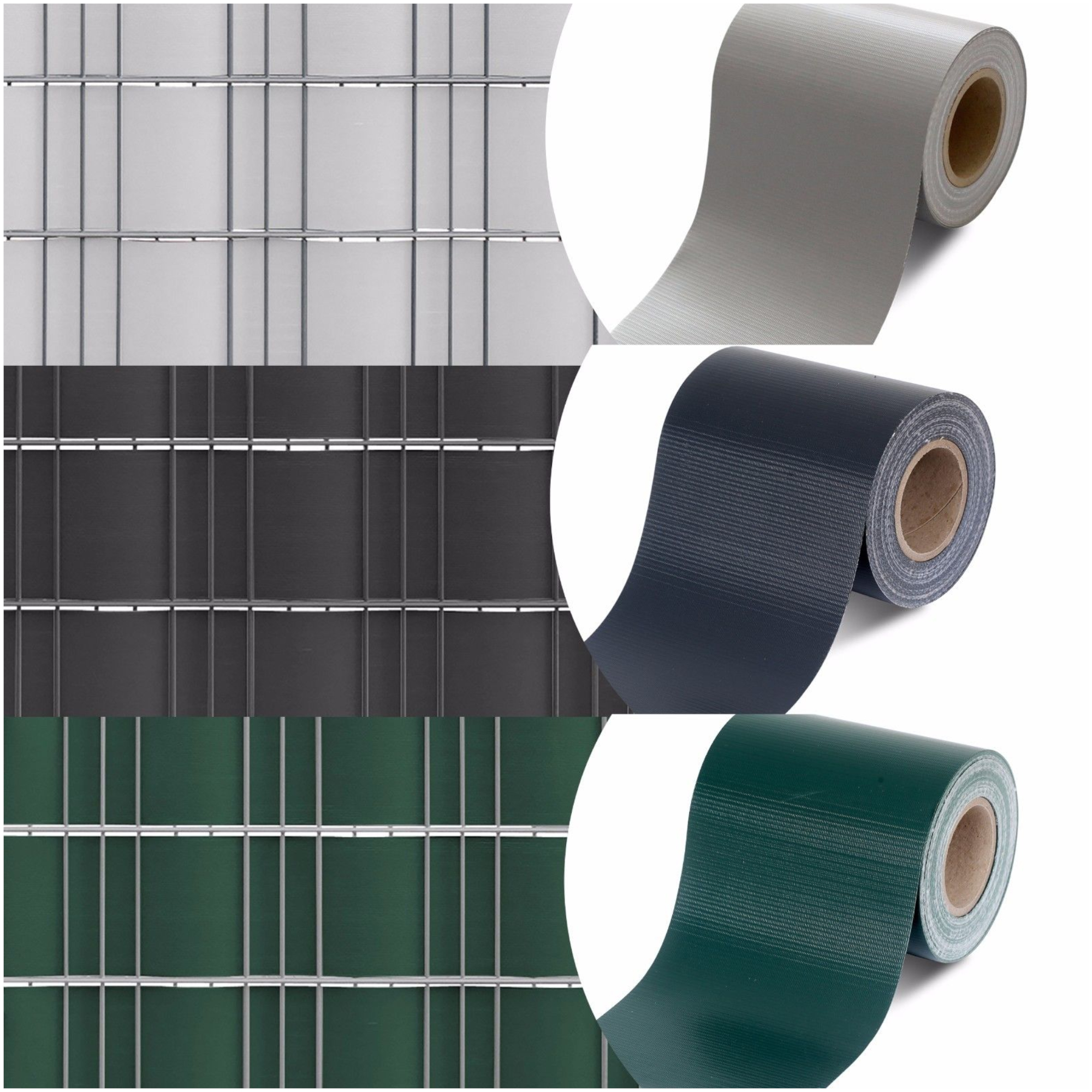 Sichtschutz Zaunfolie PVC 70 m grün