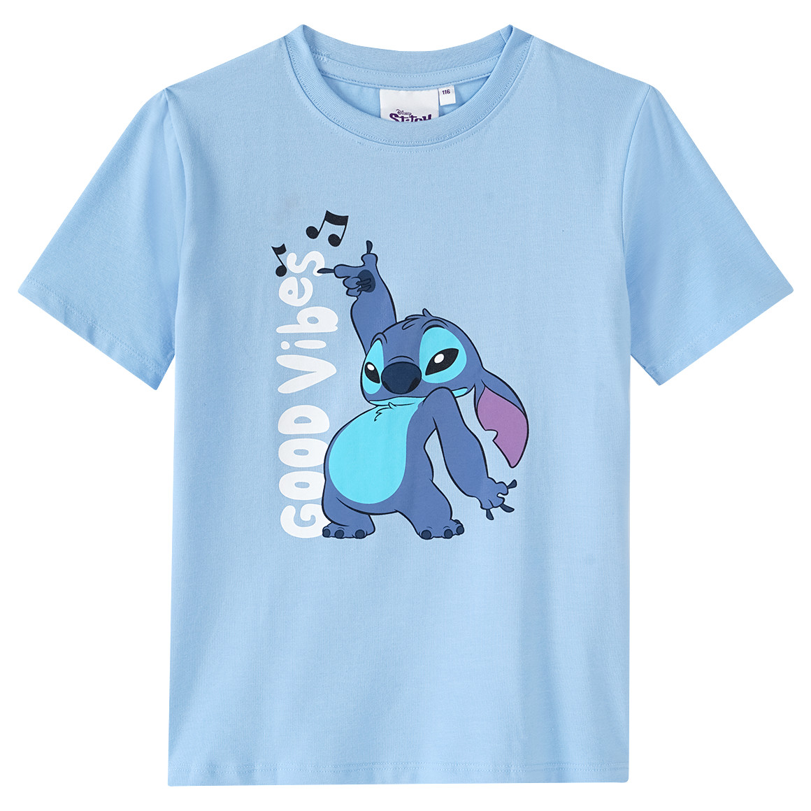 Topolino Disney Stitch T-Shirt mit Bio-Baumwolle hellblau