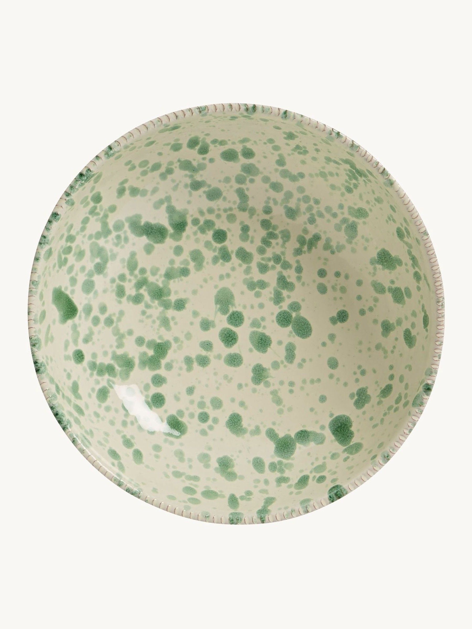 Hot Pottery Set of 4 Splatter Pasta Bowls