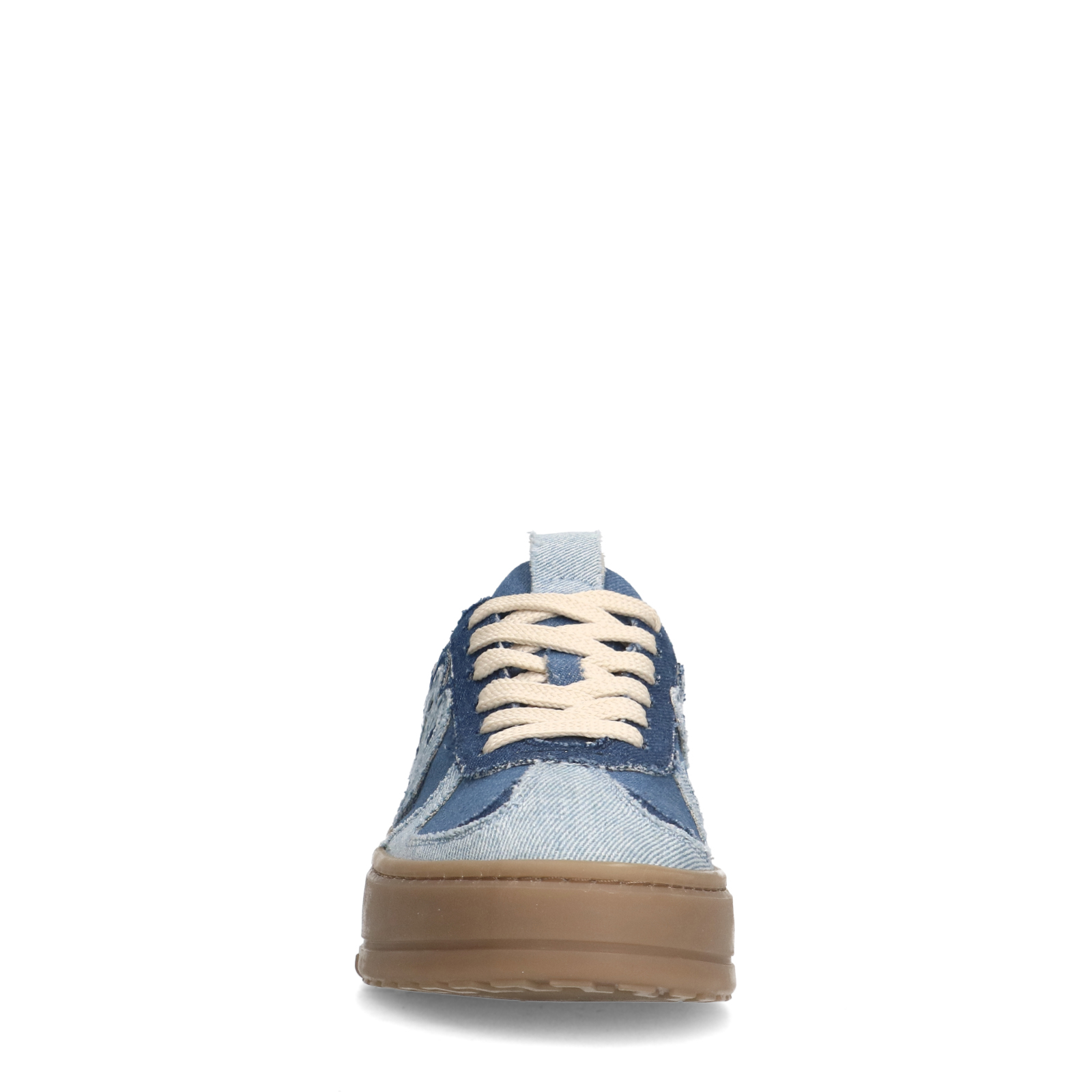 Blauwe denim sneakers