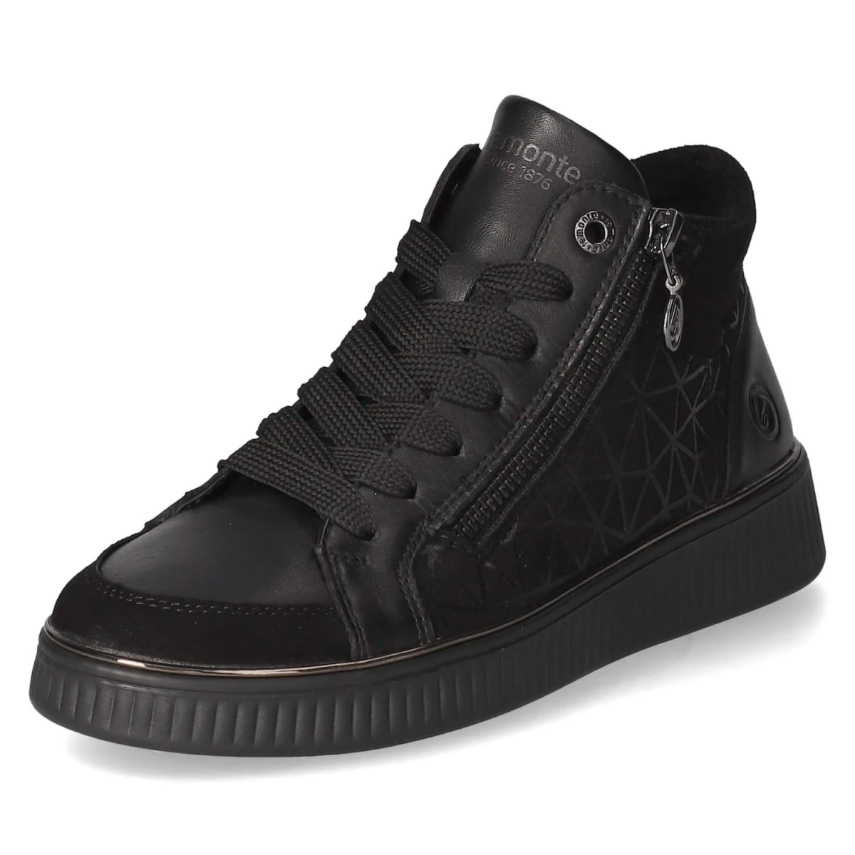 RemonteSchnürstiefeletten - schwarz
