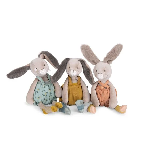 Trois petits lapins Peluche Lapin   Ocre        de               Moulin Roty