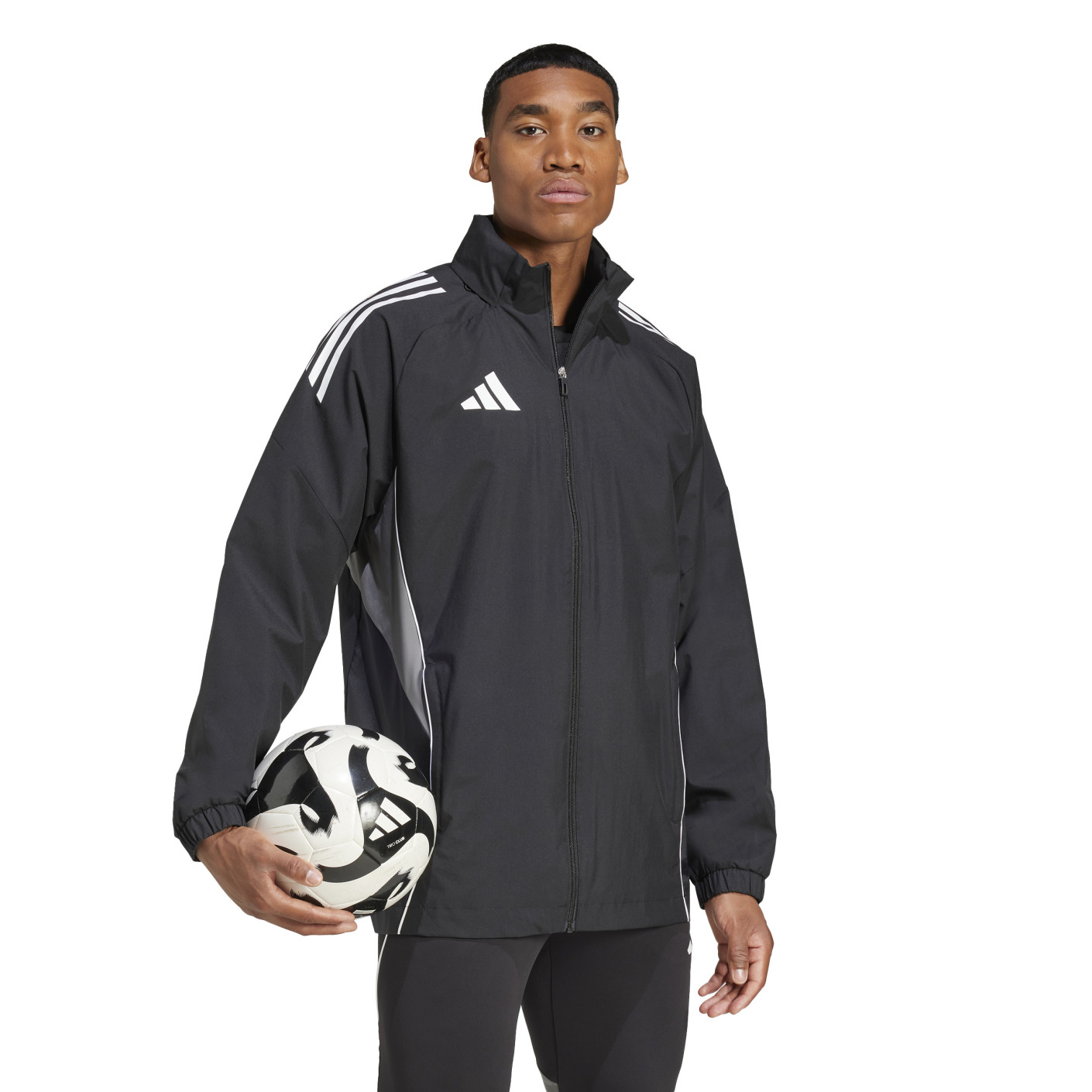 Adidas Tiro 25 Competition Allweather Jack Zwart Grijs