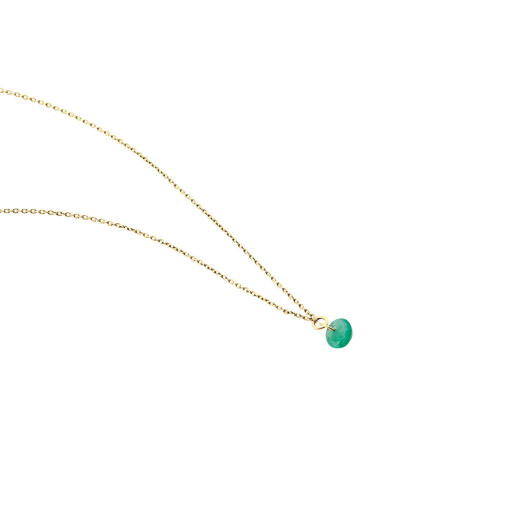 Collier Shakir Or Jaune Emeraude