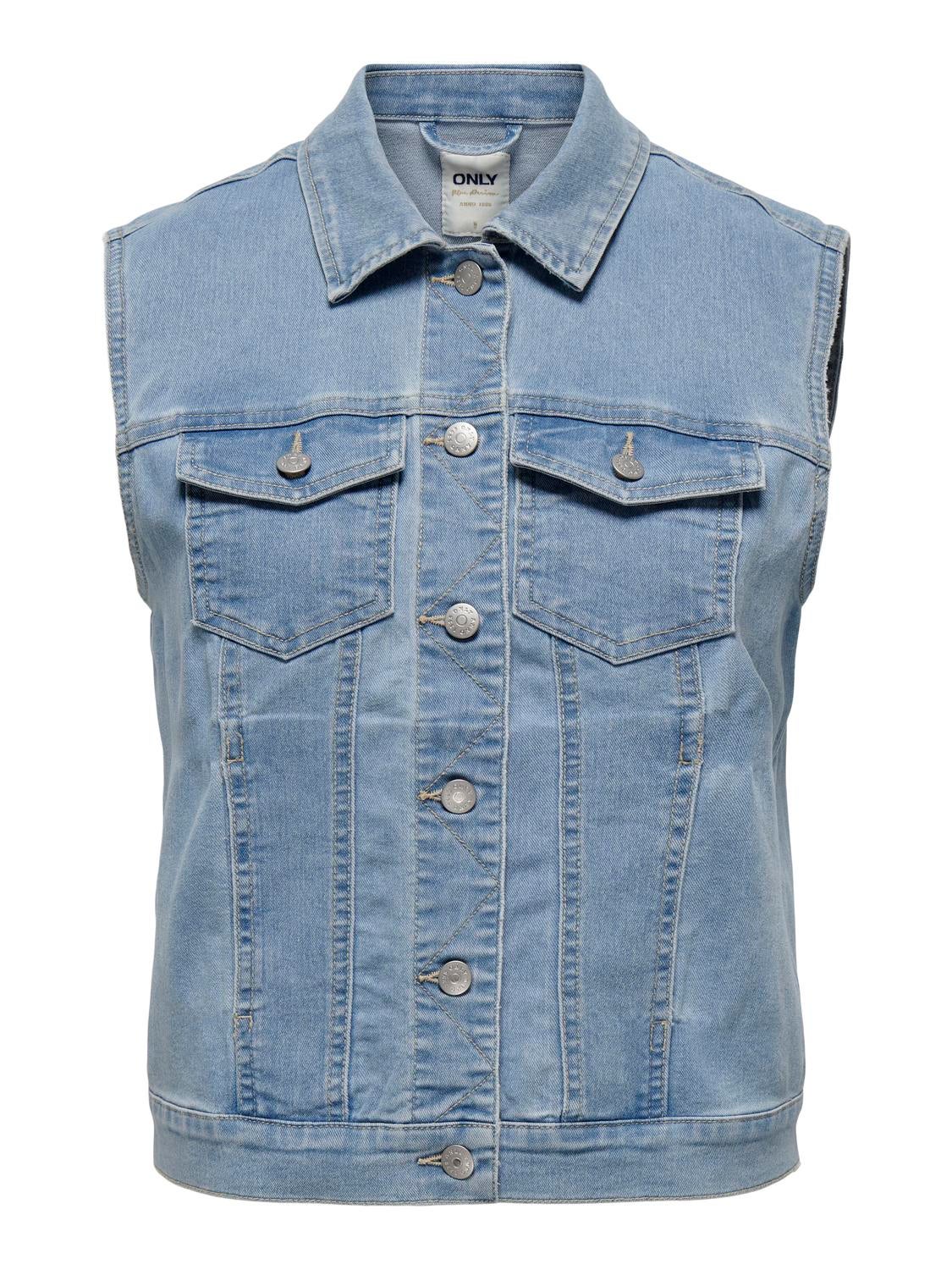 ONLWONDER Jeansweste Light Blue Denim