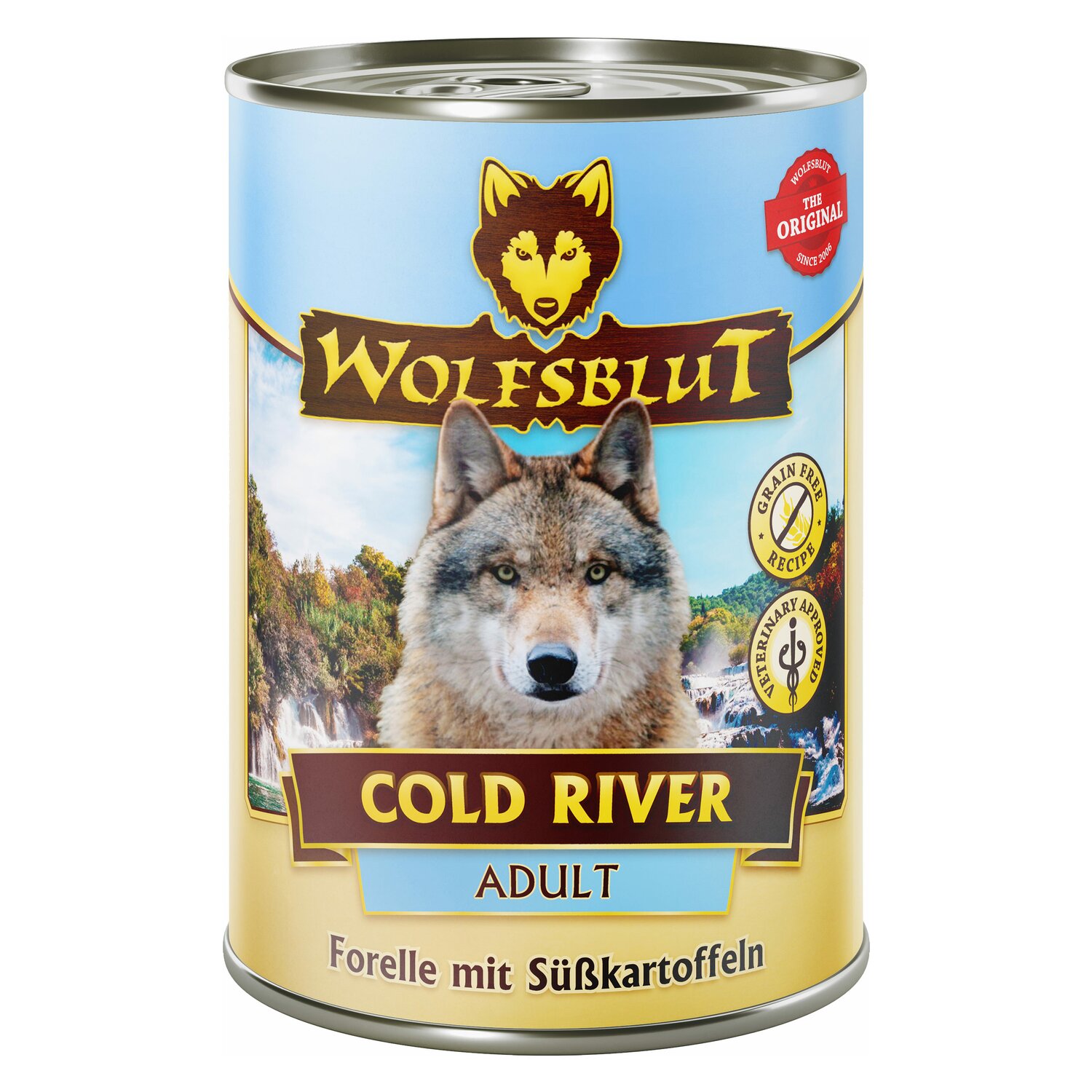 WOLFSBLUT Nassfutter Adult Cold River - 395g - Forelle