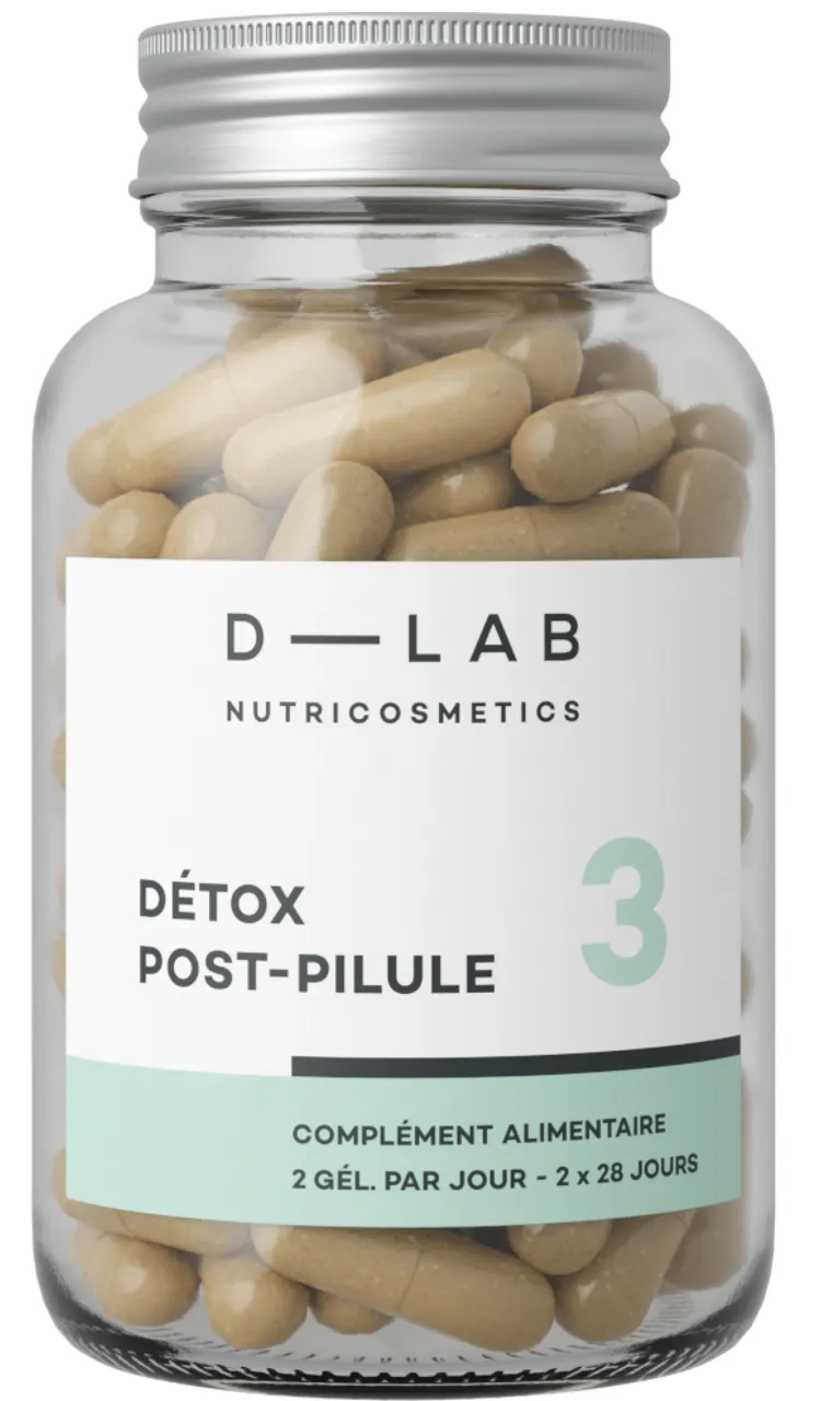 D-LAB Nutricosmetics Compléments alimentaires Détox Post-Pilule-60 g