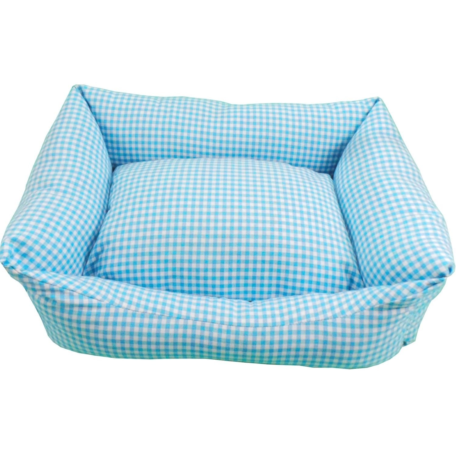 Berço quadrado VICHY T1 50x40 azul