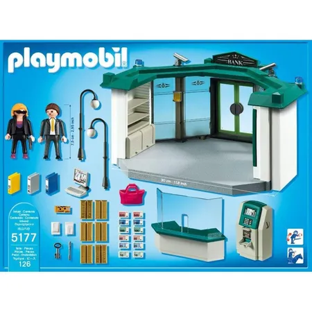 PLAYMOBIL® 5177 Polizei Bank mit Geldautomat