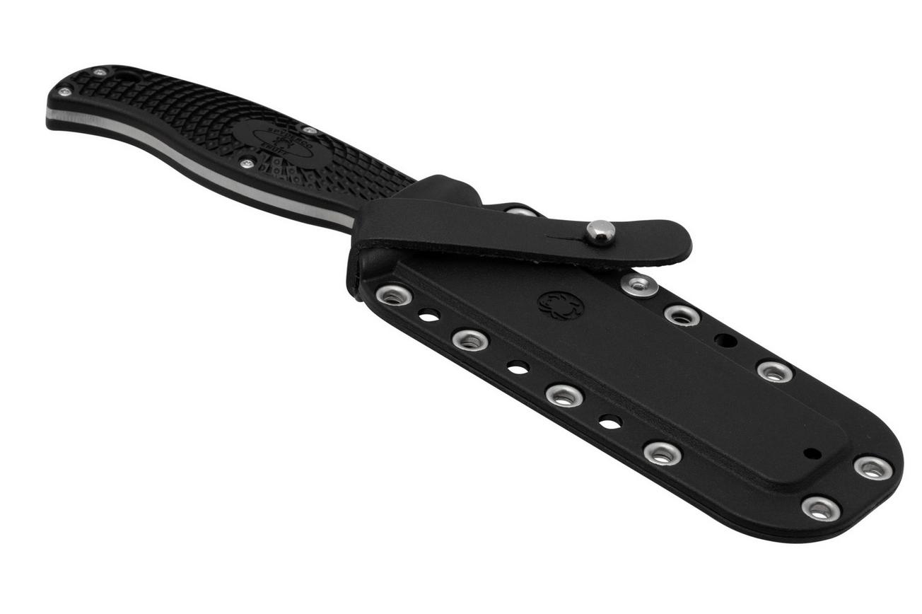 Spyderco FB31SBK2, Enuff 2, Leaf Shape, Serrated SpyderEdge, vaststaand mes
