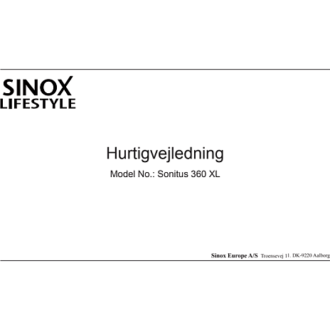 Sinox højttaler 360 grader Bluetooth SXL4061 - grå