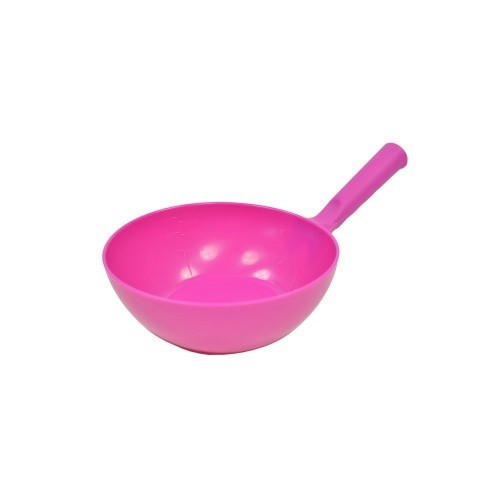 Tigela redonda rosa de fazenda