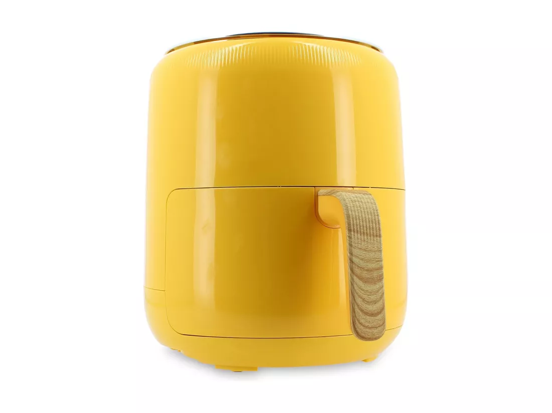 Menastyl - Friteuse A Air Chaud 4.5 L Colorama Safran Avec Poignee Finition Bois