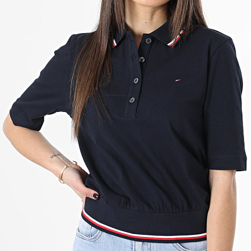 Polo Manches Courtes Femme 7821 Bleu Marine