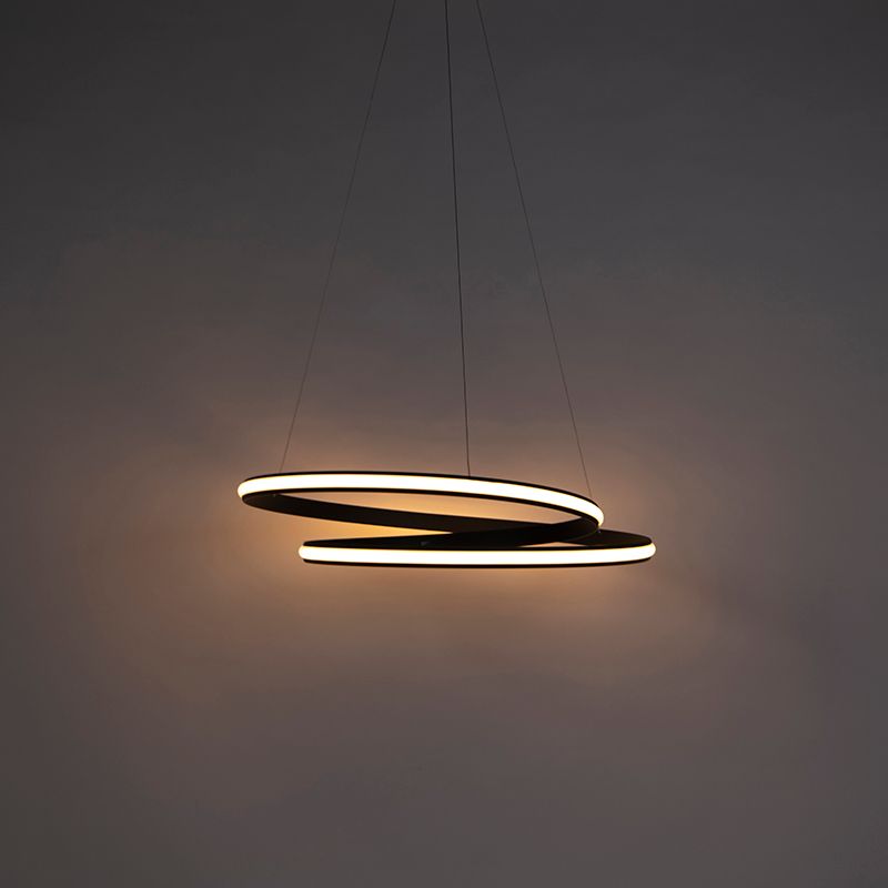 Moderne hanglamp zwart 74 cm incl. LED - Rowan