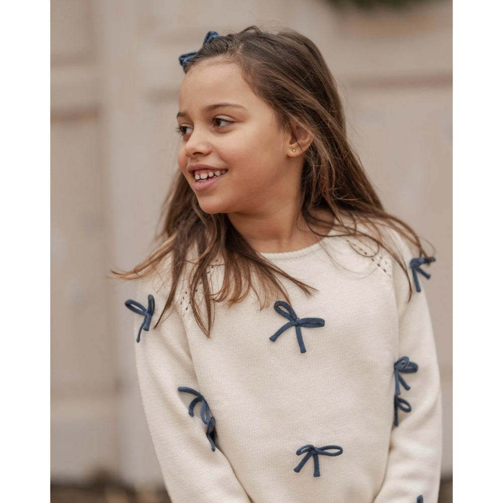 Køb Hanevild Ivory More Bows Sweater