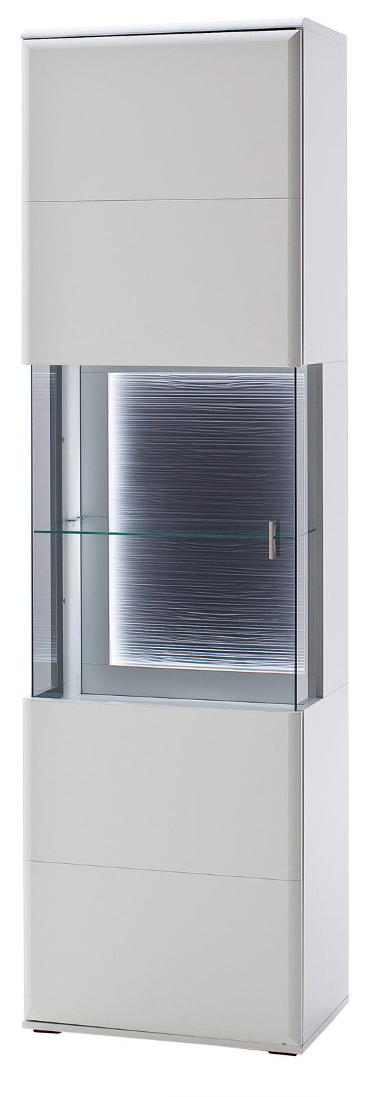 Vitrine AMORA 60 cm NB weiß /anthrazit 3D