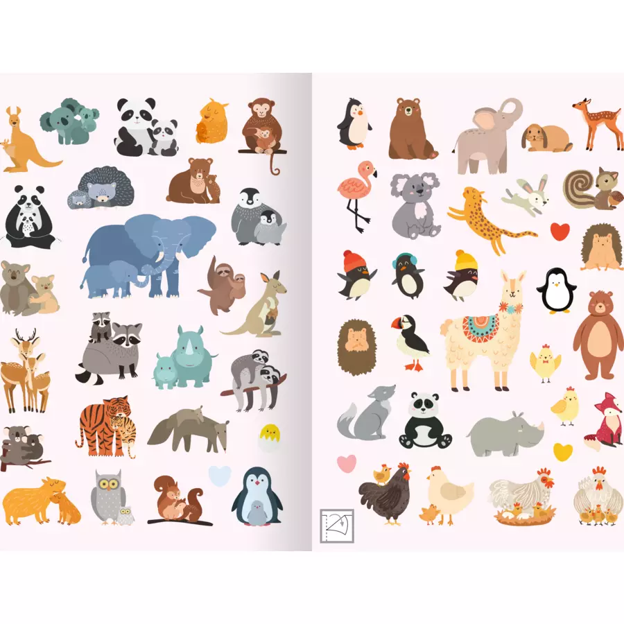 arsEdition Stickerspaß Tierkinder