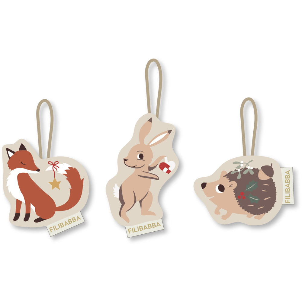 Køb FILIBABBA Forest Friends Embroidered Winter Decorations Wonderful Winter
