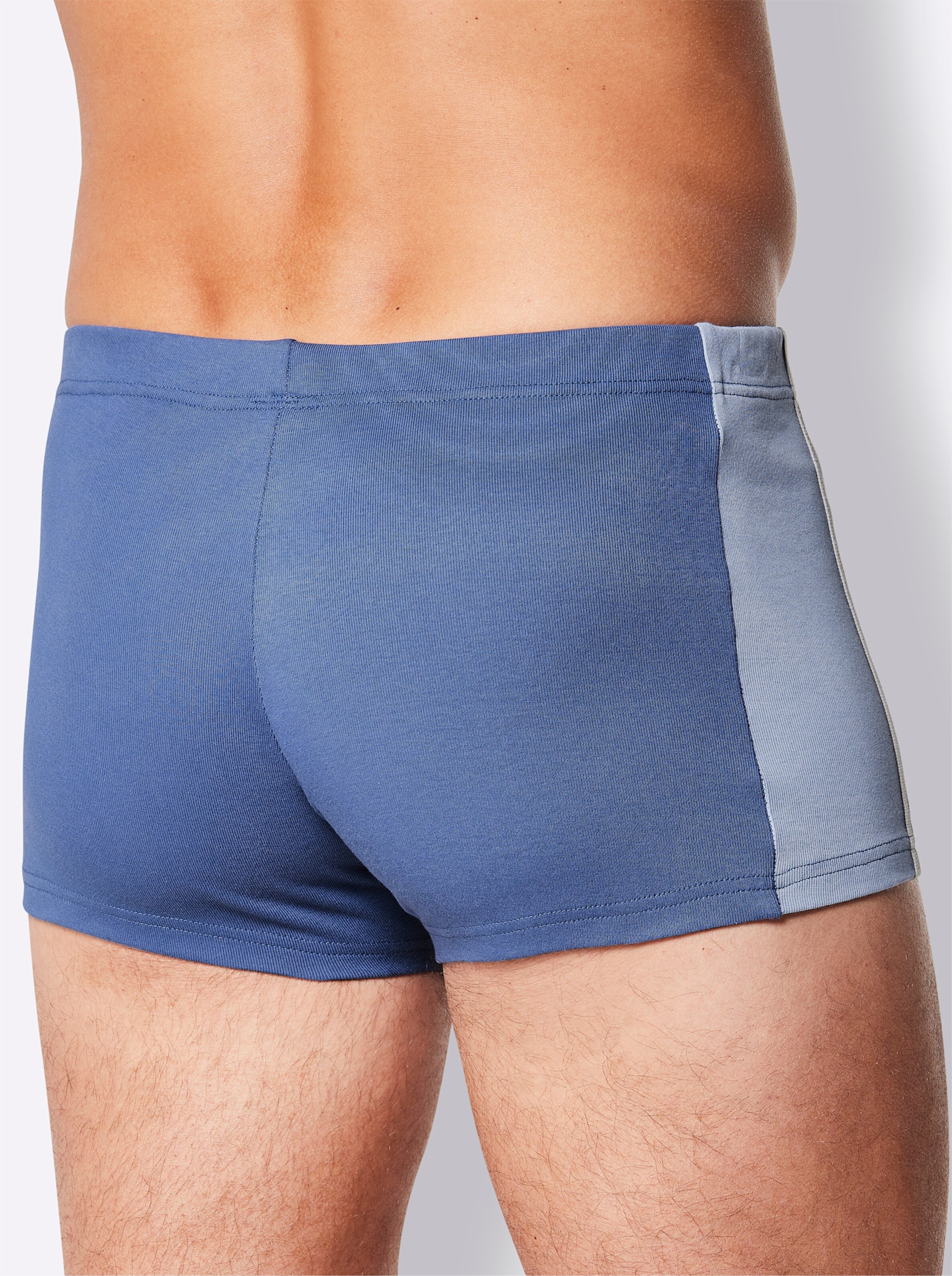 wäschepur men Hose kurz in jeansblau + anthrazit + bleu + steingrau