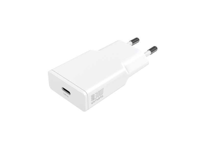 4smarts USB-Wandladegerät PDPlug Slim 30 W Kompakter USB-C-Ladeadapter mit GaN-Technologie