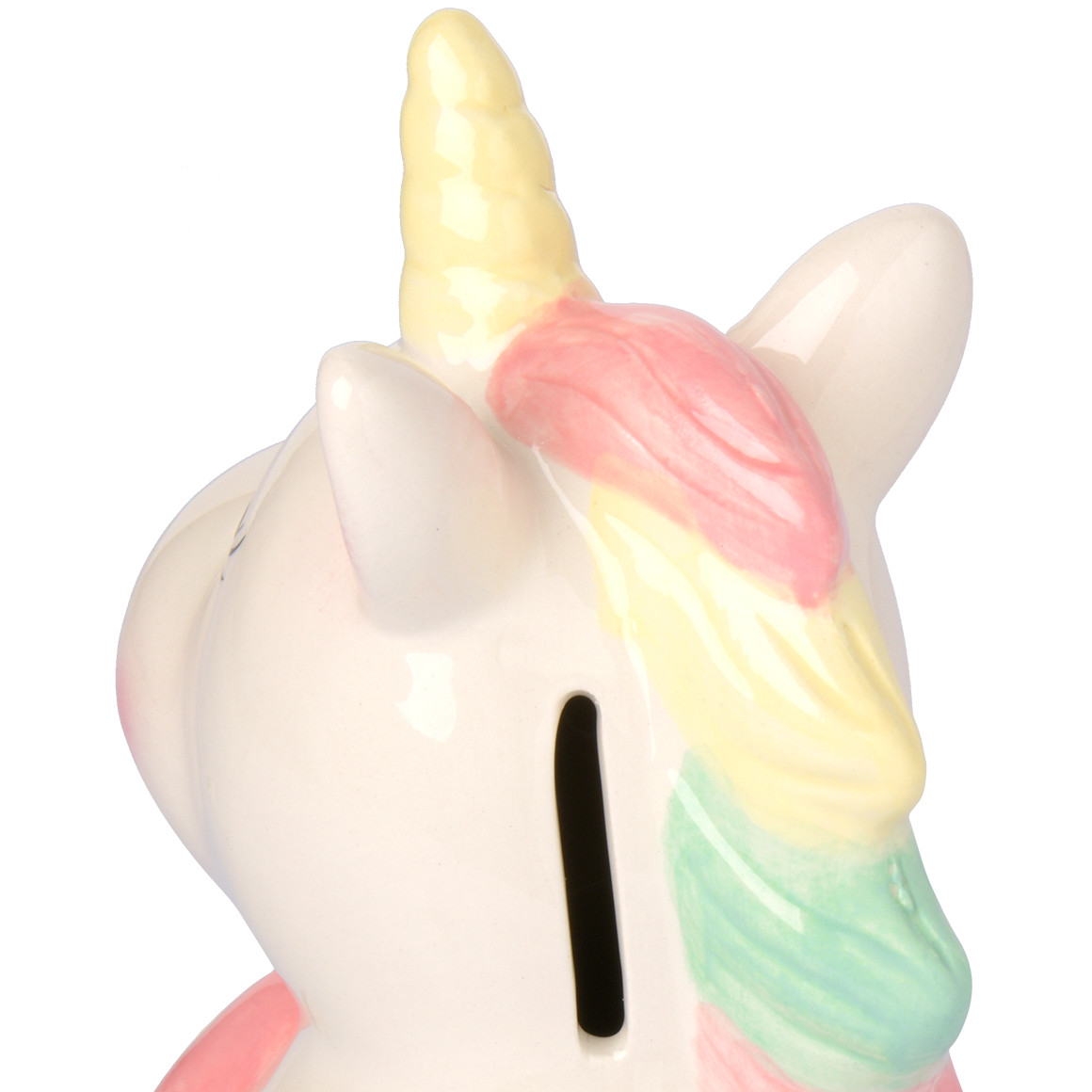 Topolino Spardose im Einhorn-Design rosa / weiss