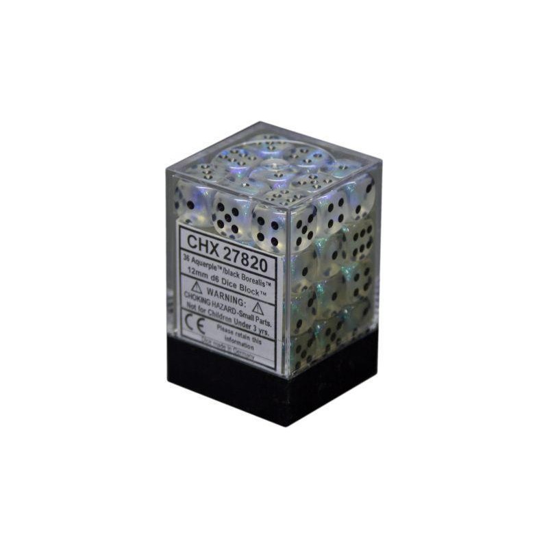 Pack de 36 dés D6 * borealis * AQUERPLE