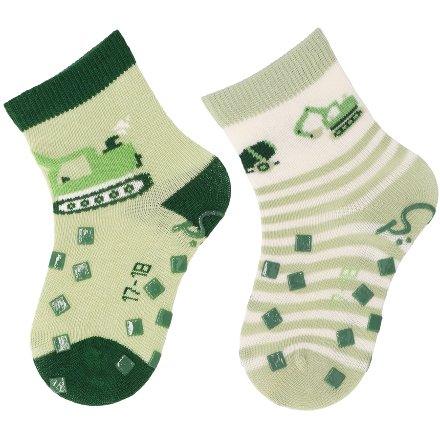 Sterntaler ABS-Krabbelsocken DP Bagger blassgrün