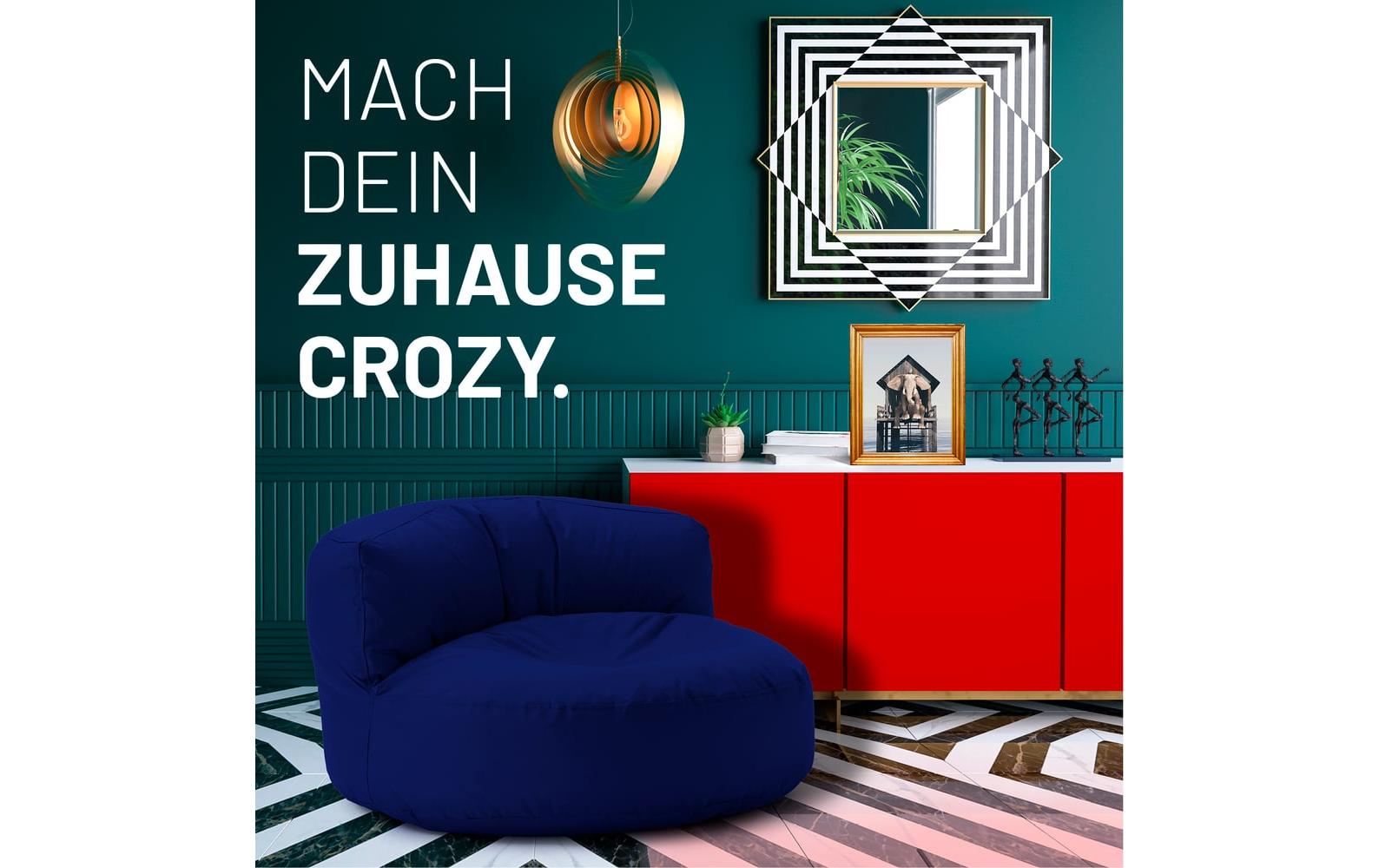 Sitzsack Lounge 30 L, Dunkelblau<br>Sitzsofa für innen und aussen