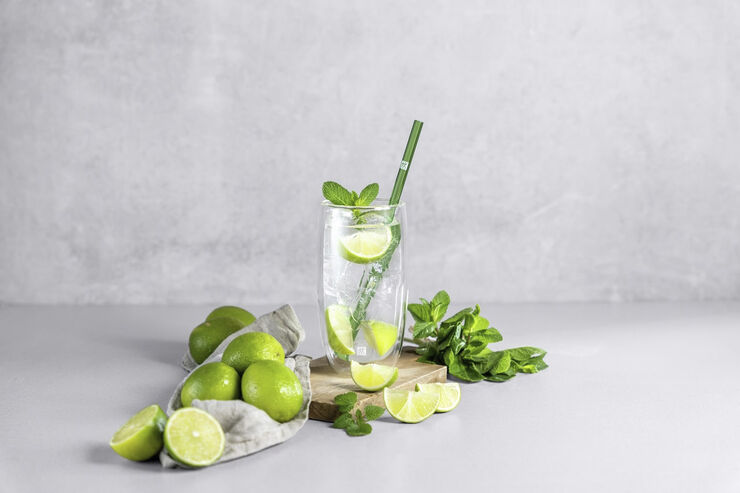 Zwilling Sorrento Sugerør i glas, farvet Multi