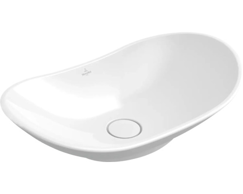 Villeroy & Boch My Nature opzetwastafel, 61 cm, wit met coating, 411060R1
