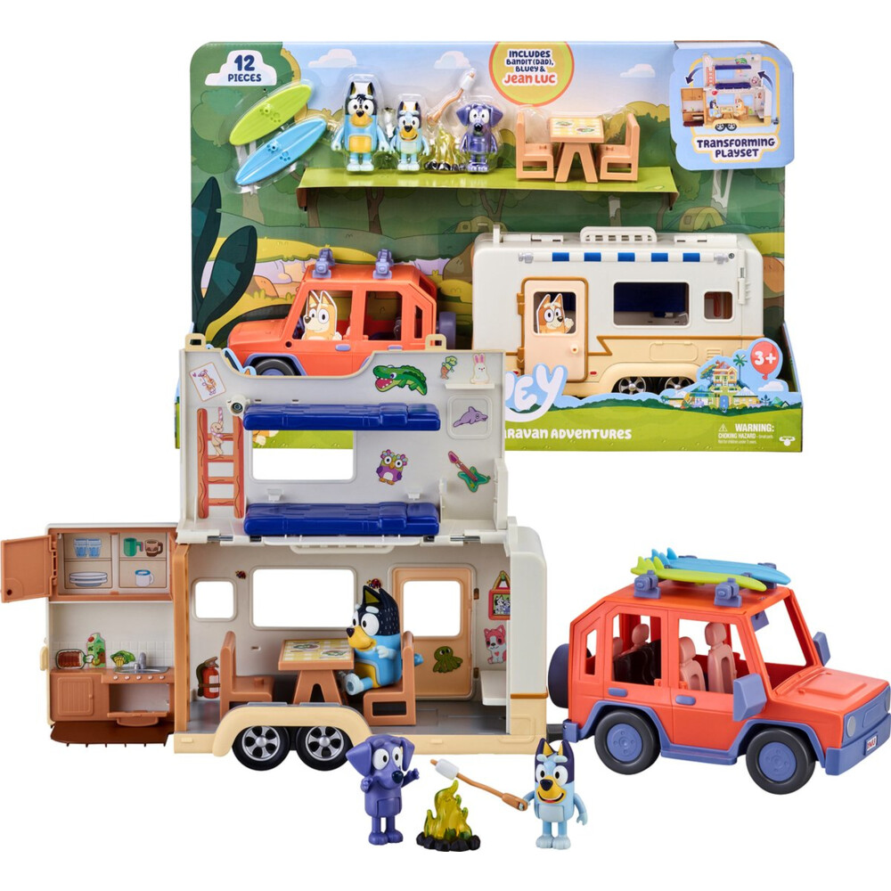 Bluey Auto en Kamper Speelset