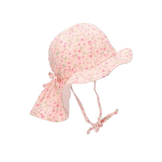 Chapeau longue nuque   Fleurs        de               Sterntaler
