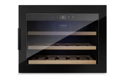 Caso WineSafe 18 EB Black, Vin køleboks, Indbygget, 18 flaske(r), 60 W, A, Sort