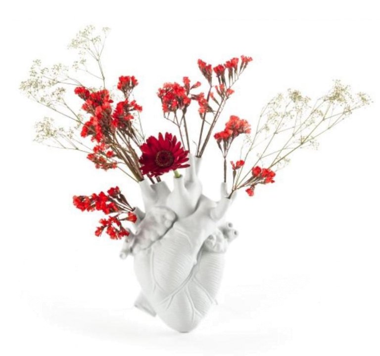 Seletti Love in Bloom hart vaas Kintsugi