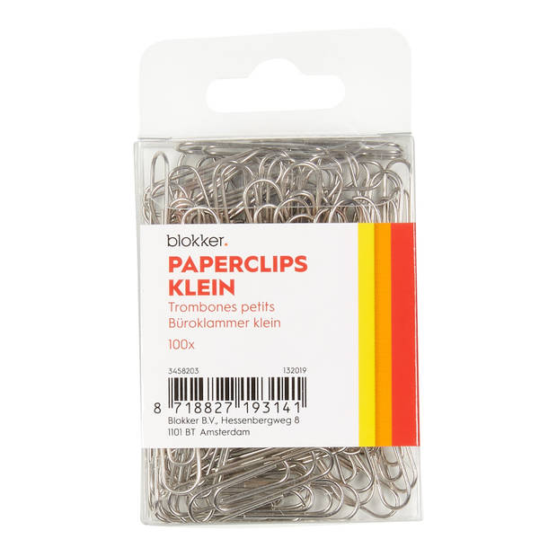 Blokker paperclip klein 100 stuks