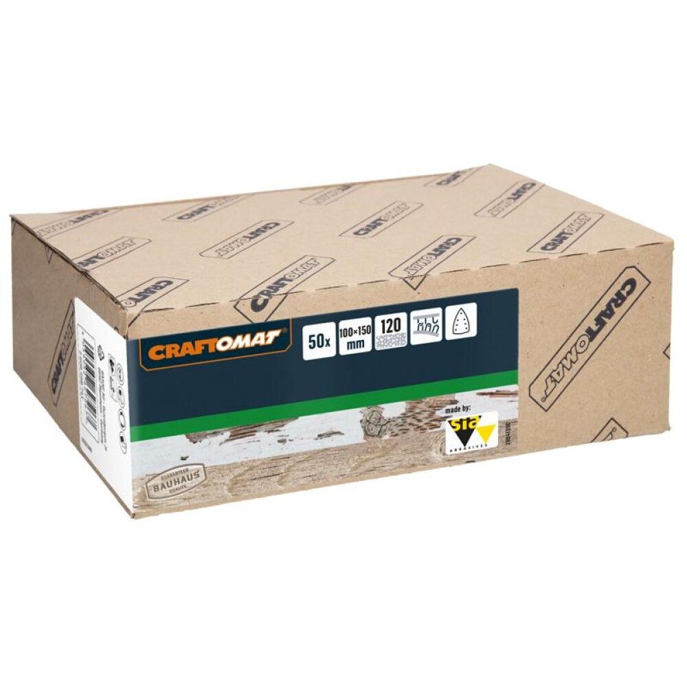 SLIPEPAPIR CRAFTOMAT K120 150X100MM 50STK
