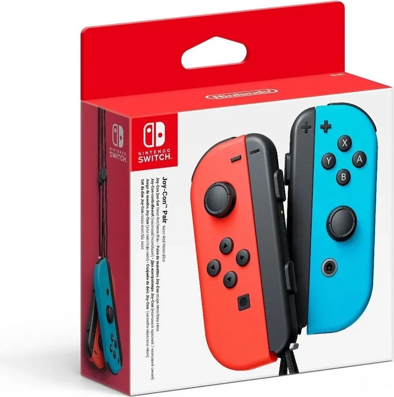 Nintendo Switch Joy-Con Rouge Néon et Bleu Néon Manettes de jeu